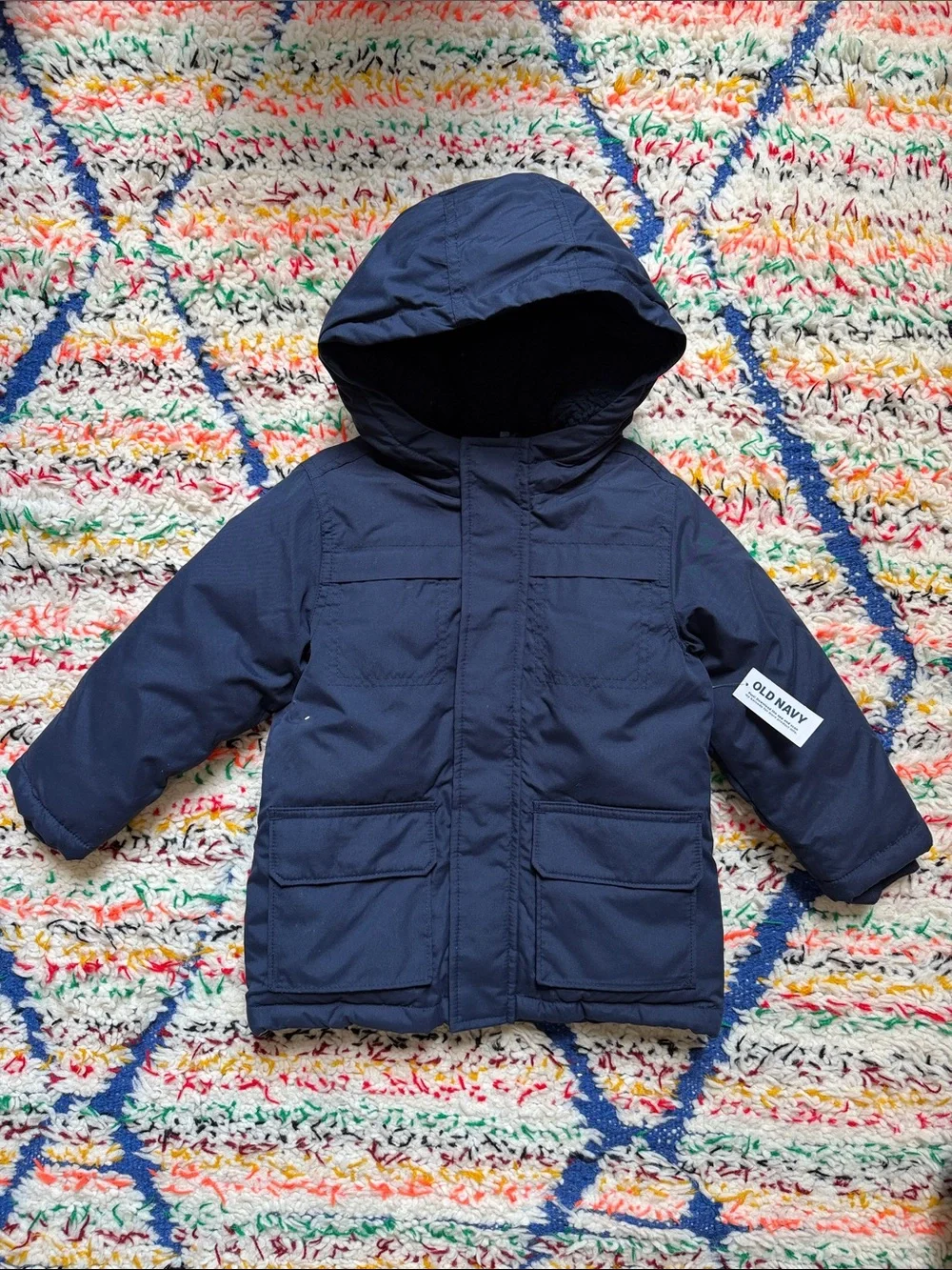 Old navy Kids' Hooded fleece lined Winter Coat - Navy